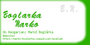 boglarka marko business card